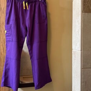 WonderWink Vibrant Purple Scrub Pants with Pockets
